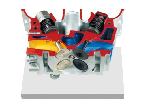 QY-JP97汽车气缸盖解剖模型4气门发动机